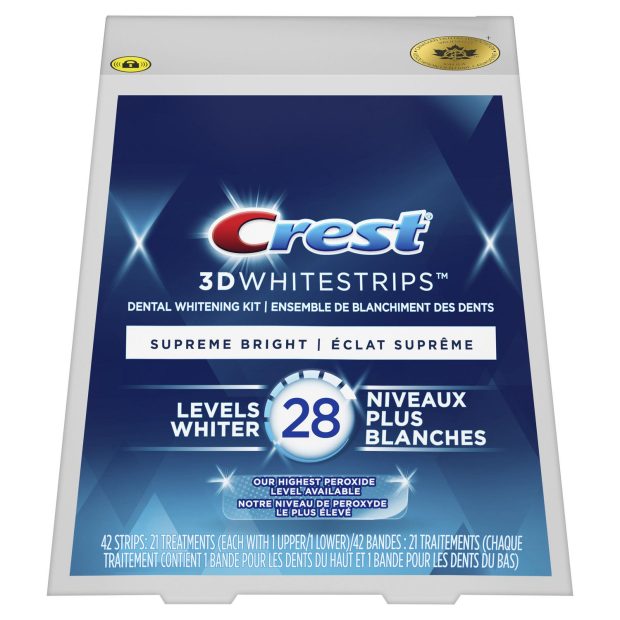 Bělicí pásky Crest 3D White SUPREME BRIGHT