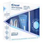 Bělicí gel na zuby Crest WHITENING EMULSIONS s aplikátorem, stojanem a bělicí lampou